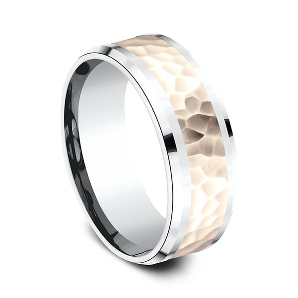 Two Tone Comfort-Fit Design Wedding Ring