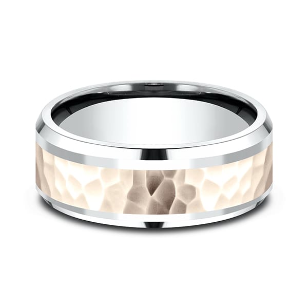 Two Tone Comfort-Fit Design Wedding Ring