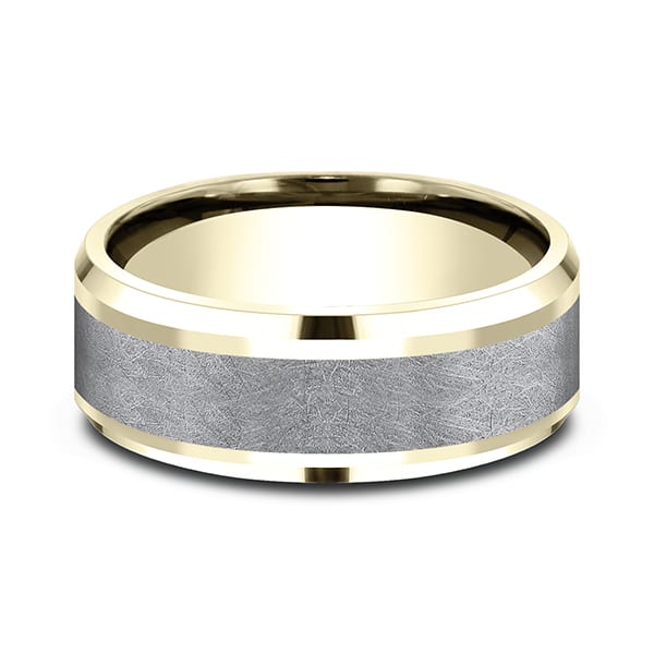 Ammara Stone Comfort-fit Design Wedding Band
