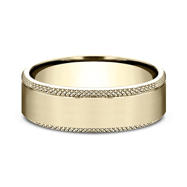 Ammara Stone Comfort-fit Design Wedding Band