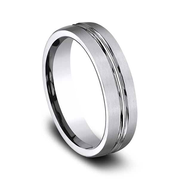 Cobalt Comfort-Fit Design Wedding Band