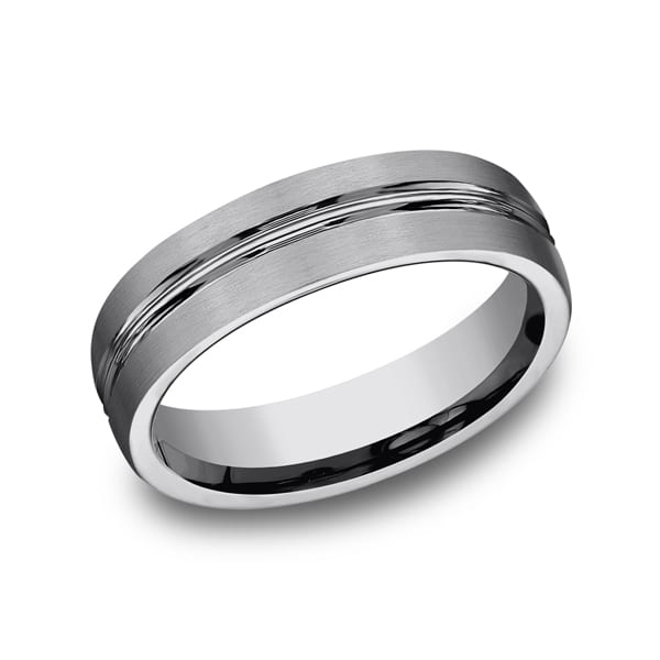 Cobalt Comfort-Fit Design Wedding Band