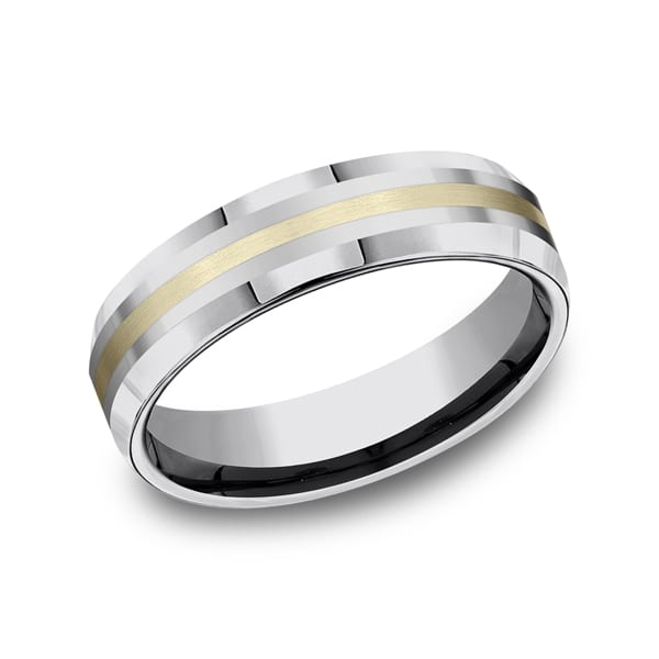 Tungsten Comfort-Fit Design Wedding Band