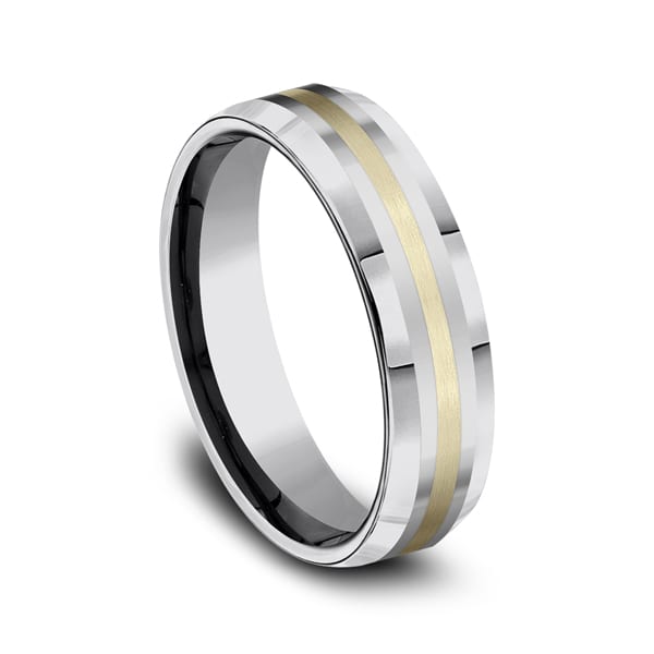 Tungsten Comfort-Fit Design Wedding Band