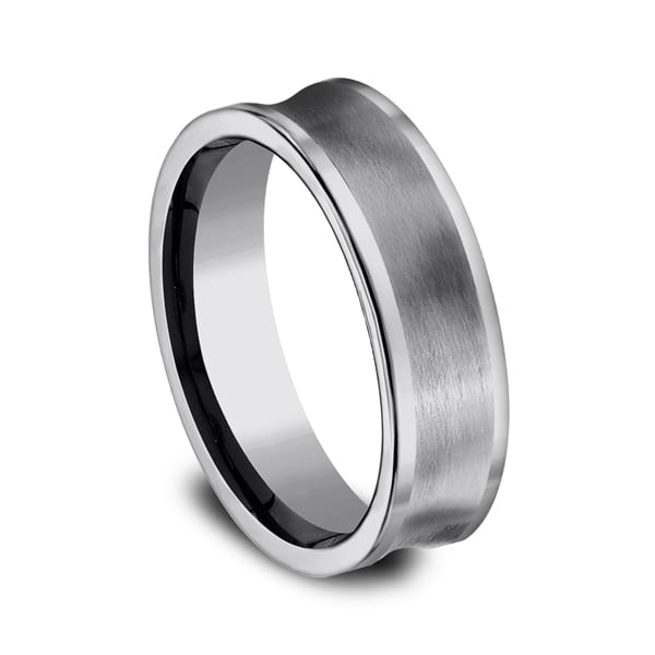 Tungsten Comfort-Fit Design Wedding Band