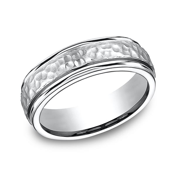 Cobalt Comfort-Fit Design Wedding Band
