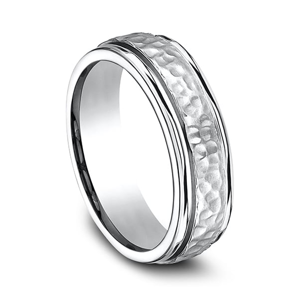Cobalt Comfort-Fit Design Wedding Band