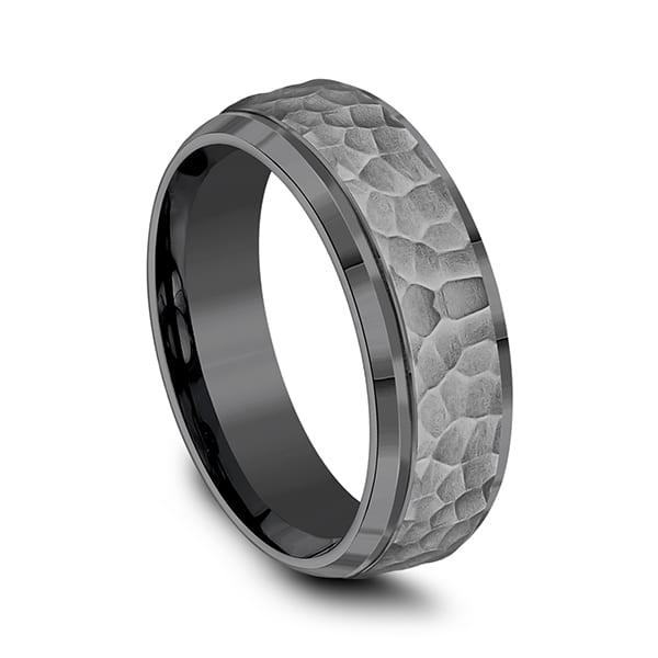 Tantalum Comfort-fit Design Wedding Band