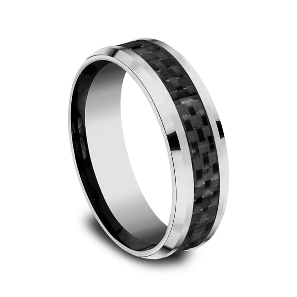 Tungsten Comfort-Fit Design Wedding Band