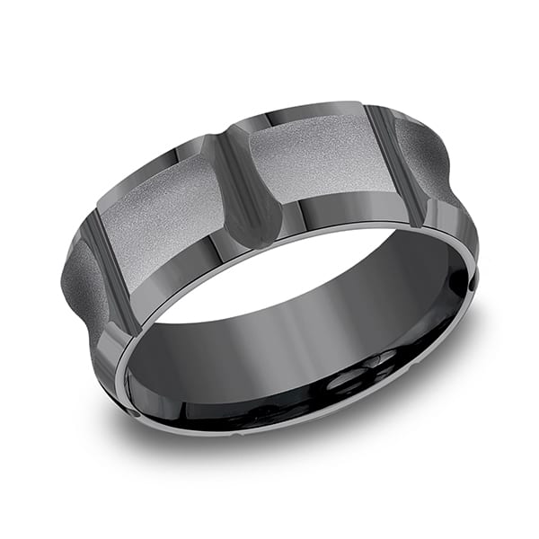 Tantalum Comfort-fit Design Wedding Band