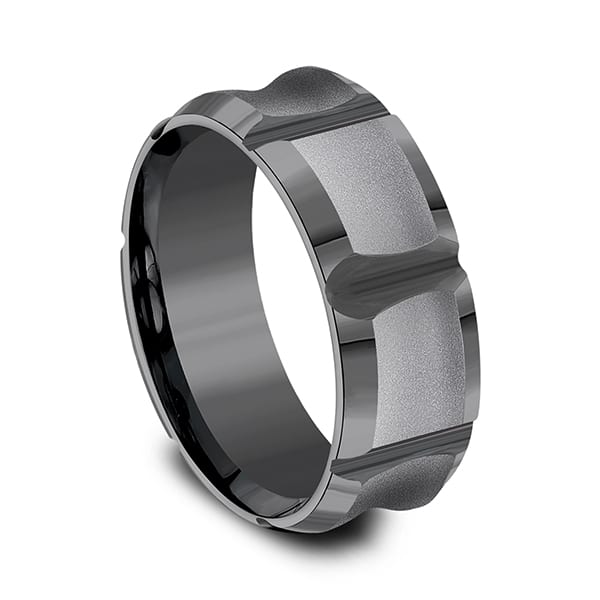 Tantalum Comfort-fit Design Wedding Band