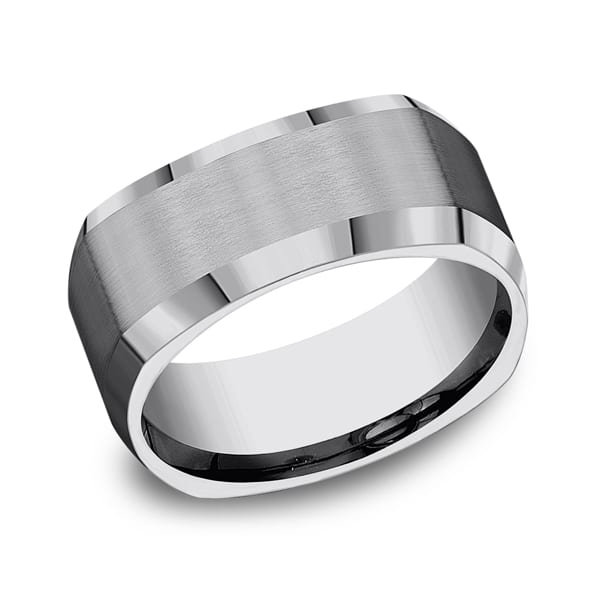 Cobalt Comfort-Fit Design Wedding Band