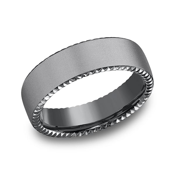 Tantalum Comfort-fit Design Wedding Band