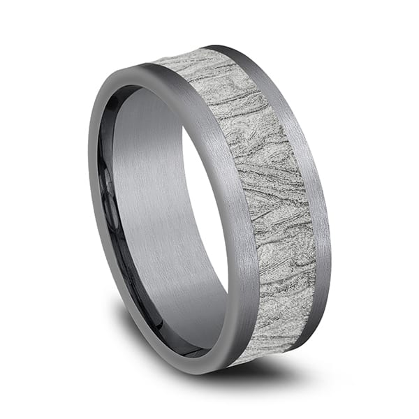 Ammara Stone Comfort-fit Design Wedding Band