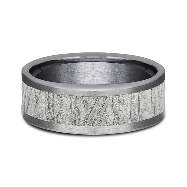 Ammara Stone Comfort-fit Design Wedding Band
