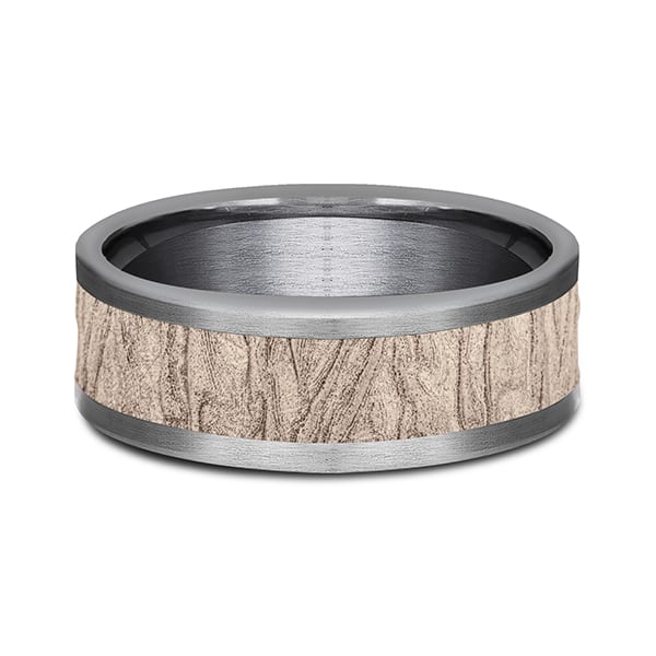 Ammara Stone Comfort-fit Design Wedding Band