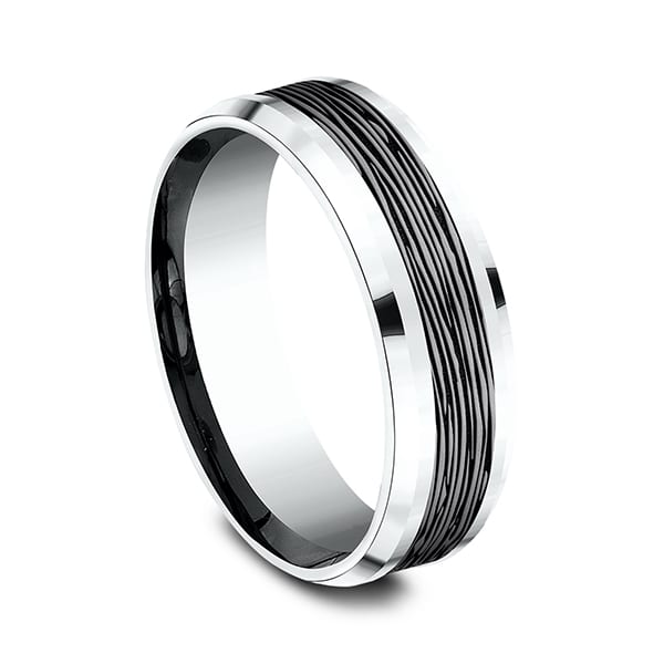 Ammara Stone Comfort-fit Design Wedding Ring