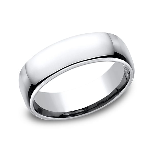 Cobalt European Comfort-Fit Design Wedding Band