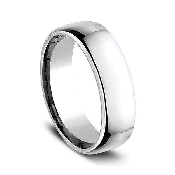 Cobalt European Comfort-Fit Design Wedding Band