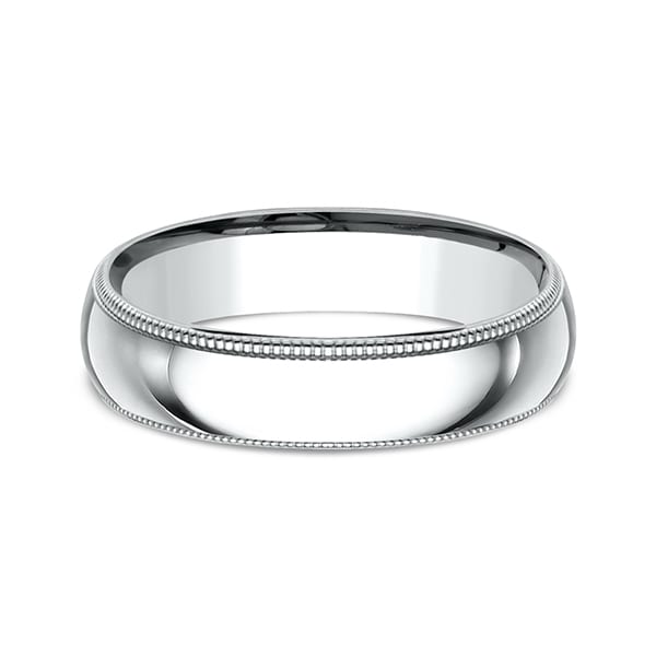Milgrain Standard Comfort Fit Ring