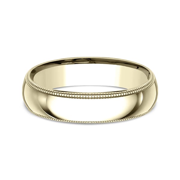 Milgrain Standard Comfort Fit Ring