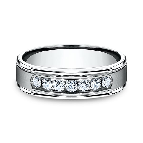 Comfort-Fit Diamond Wedding Ring