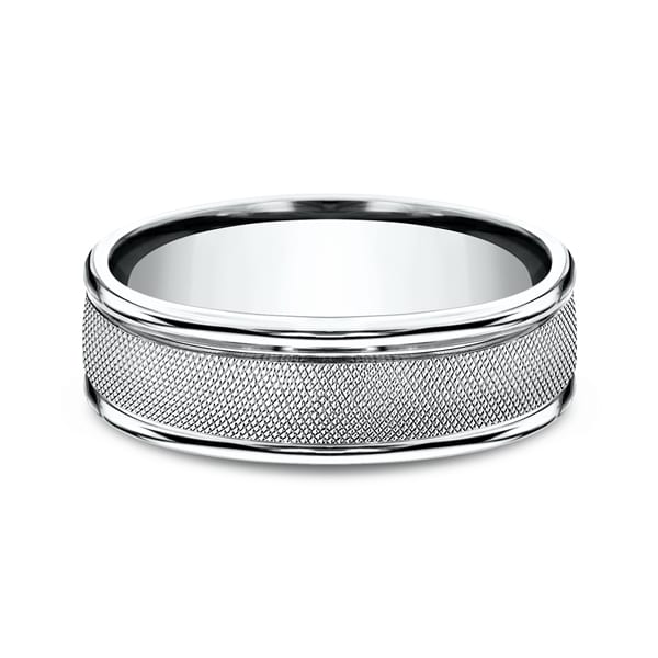 Comfort-Fit Design Wedding Ring