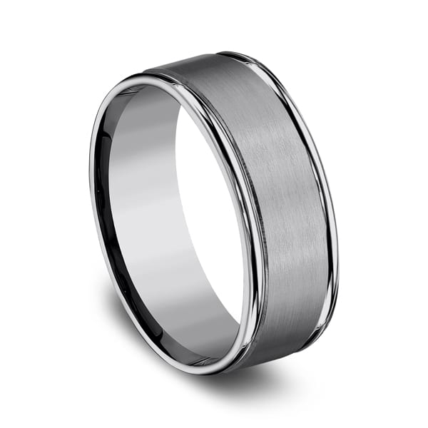 Tungsten Comfort-Fit Design Wedding Band