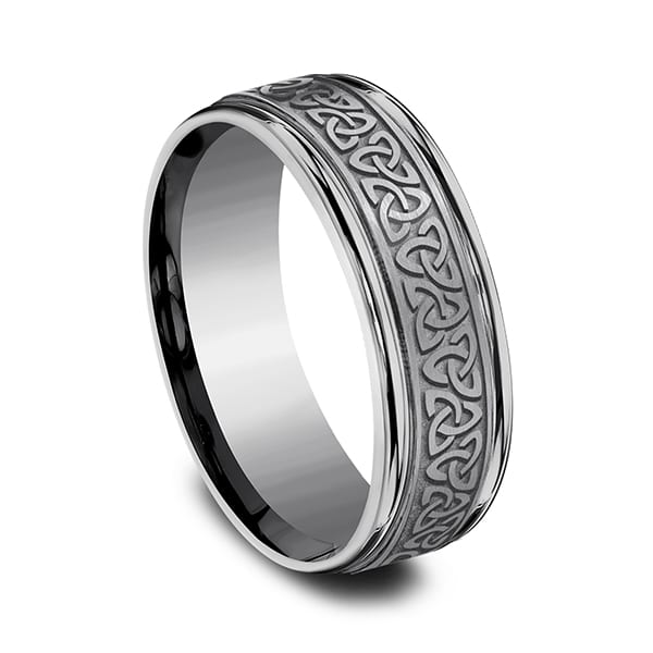 Tantalum Comfort-fit Design Wedding Band