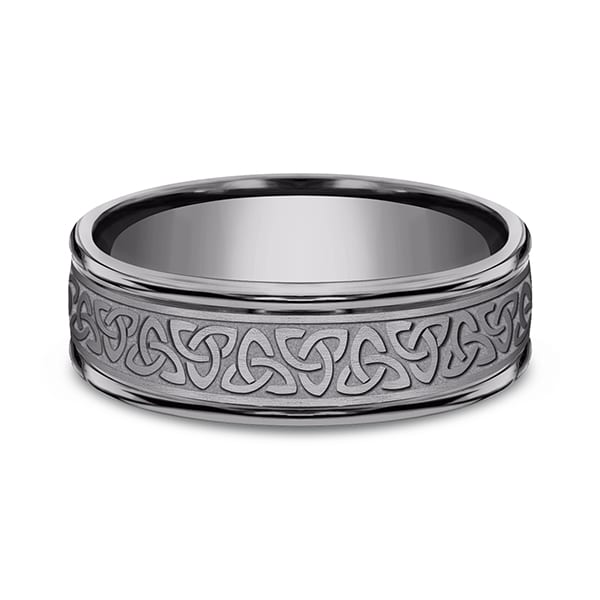 Tantalum Comfort-fit Design Wedding Band