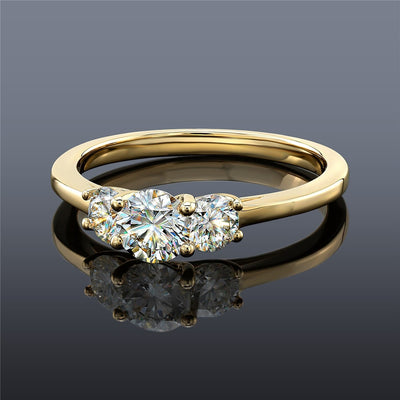 What Color Diamond Looks Best With Yellow Gold?