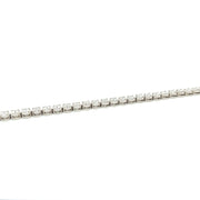 14k white gold diamond line bracelet 17.25ct