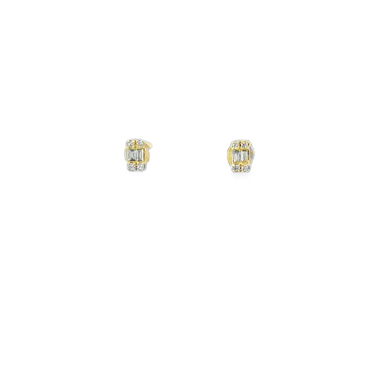 14K Yellow Gold Stud Fashion Earrings