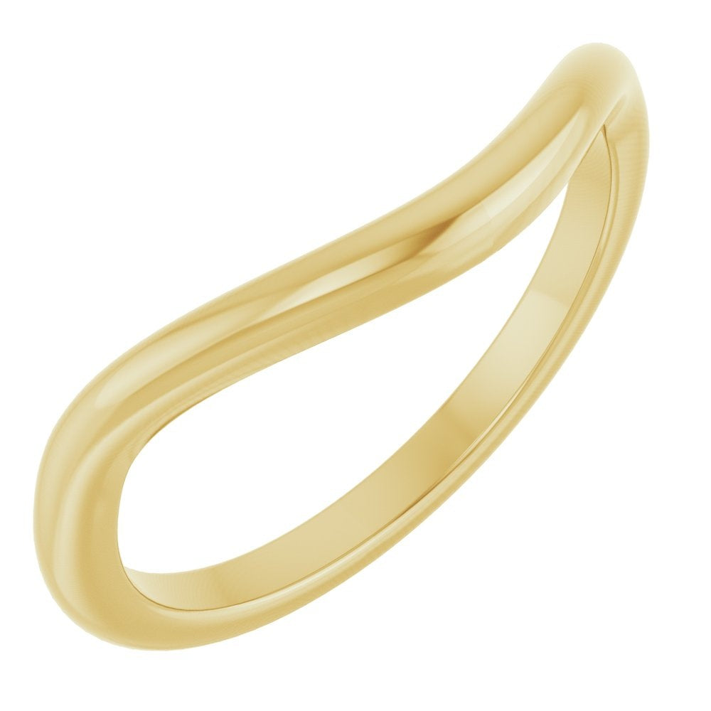 14K Yellow Gold Contour Band 2mm