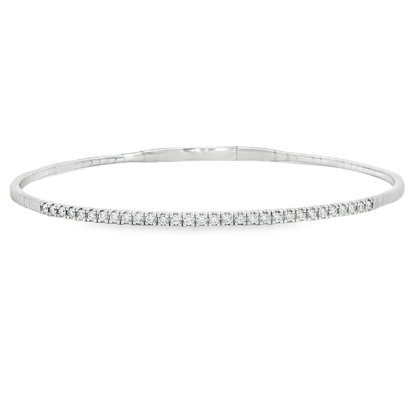 14Kwg Diamond Flex Bracelet Containng 30Rd = 0.29Ct 4Mm