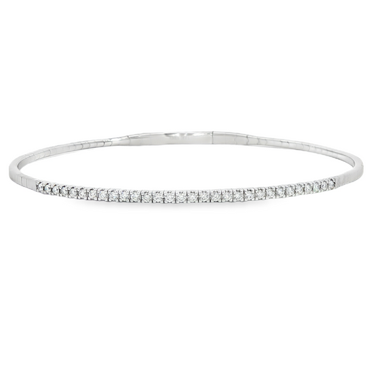 14Kwg Diamond Flex Bracelet Containng 30Rd = 0.29Ct 4Mm
