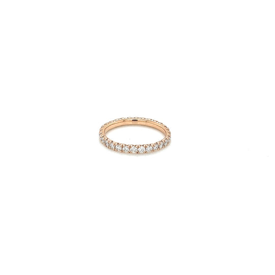 14k rose gold diamond eternity band 1.01ct