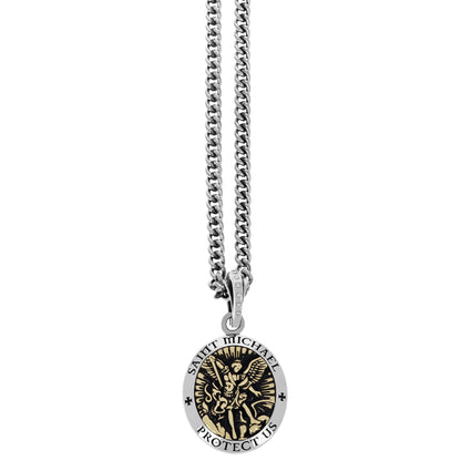 SAINT MICHAEL DOG TAG PENDANT