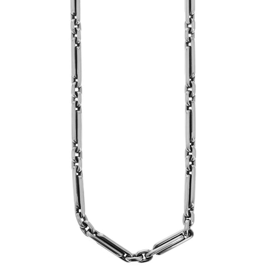 LARGE PAPERCLIP NECKLACE WITH T-BAR AND TOGGLE