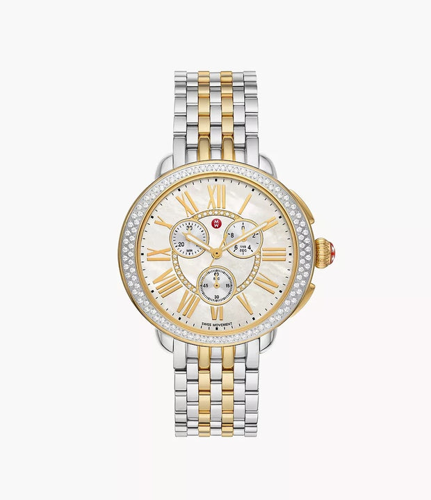 Serein Two-Tone 18K Gold-Plated Diamond Watch