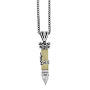 38 Special Bullet W/ Stars Pendant 24"