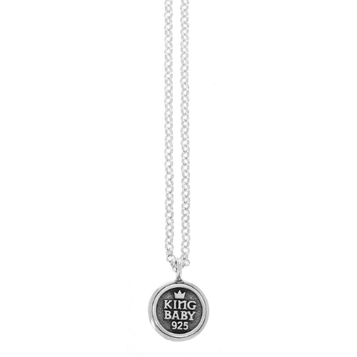 Letter A Pendant On Rolo Chain 18"