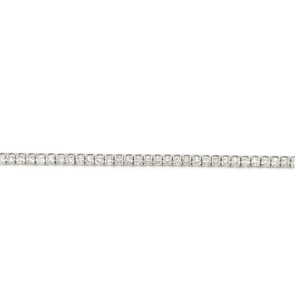 14K white gold diamond tennis bracelet 3.07ct