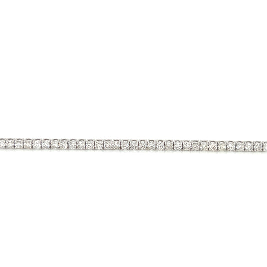 14K white gold diamond tennis bracelet 3.07ct
