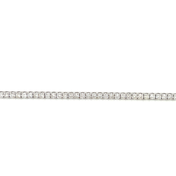 14K white gold diamond tennis bracelet 3.07ct
