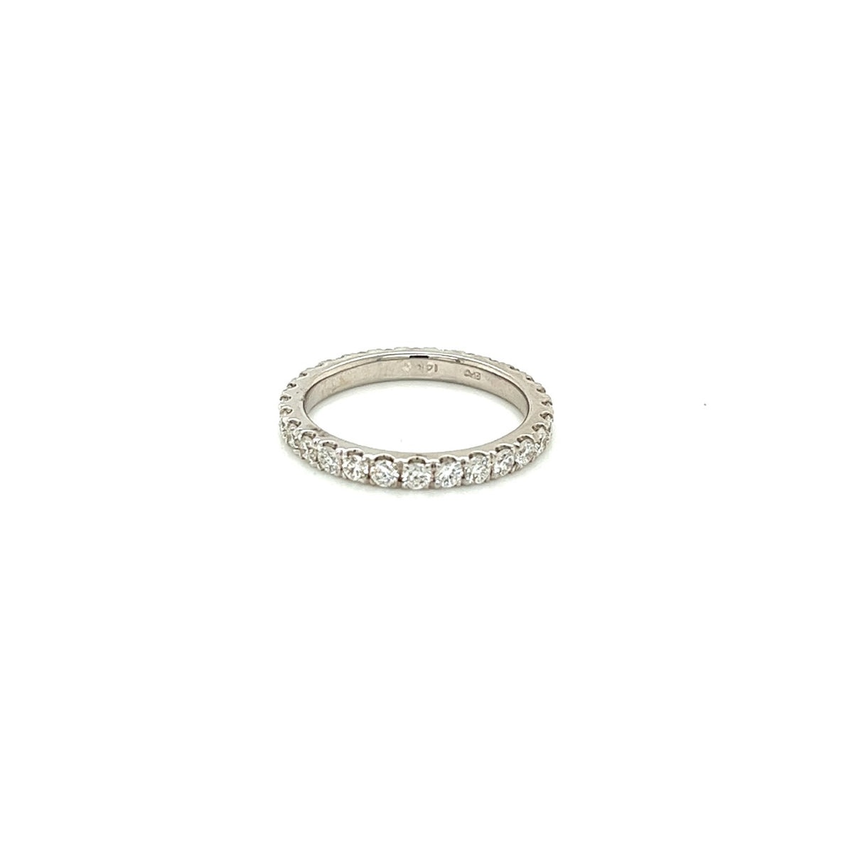 14k white gold diamond eternity band 0.56ct