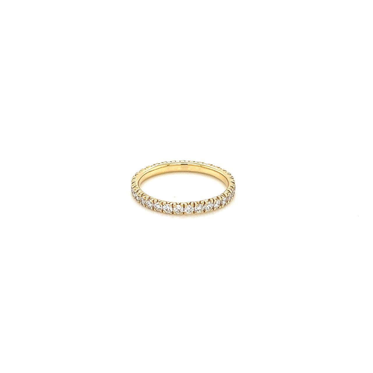 14k yellow gold diamond eternity band 0.75ct