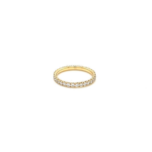 14k yellow gold diamond eternity band 0.75ct