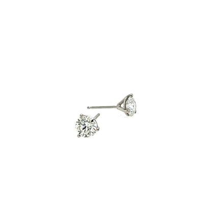 platinum diamond studs 1.48ct
