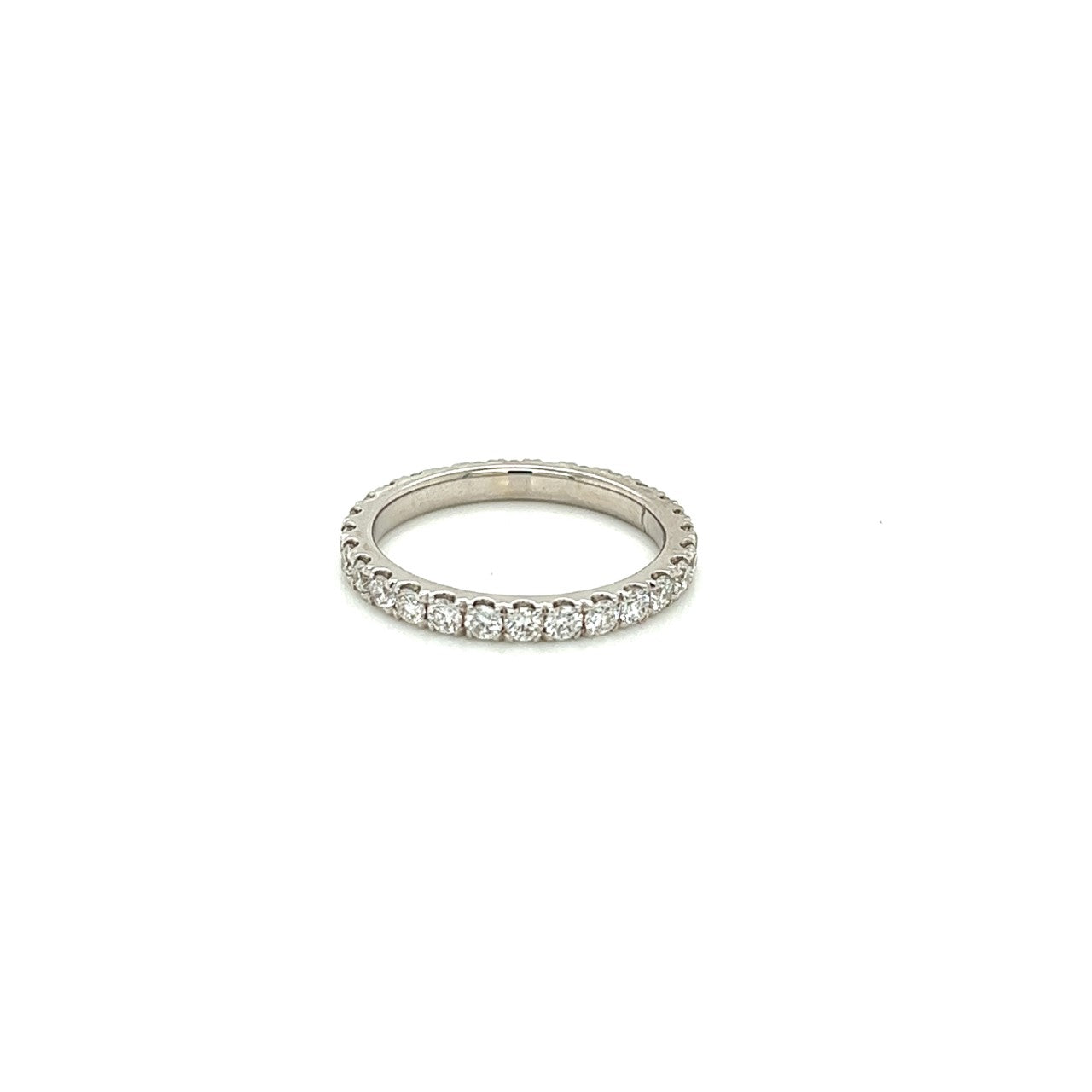 14k white gold diamond eternity band 0.56ct
